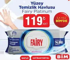 FAİRY YÜZEY TEMİZLİK HAVLUSU 100'LÜ